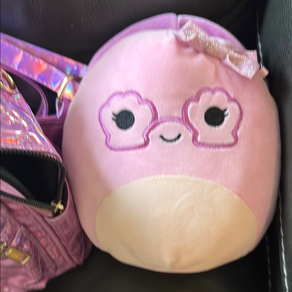 Kids Holographic Pink Backpack - Picture 2 of 3